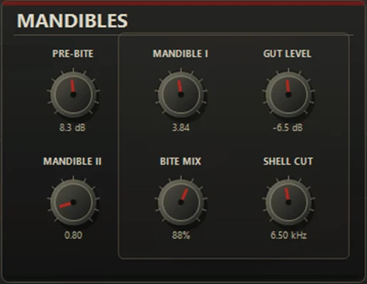 The Mandibles section of the PUNK LAB interface